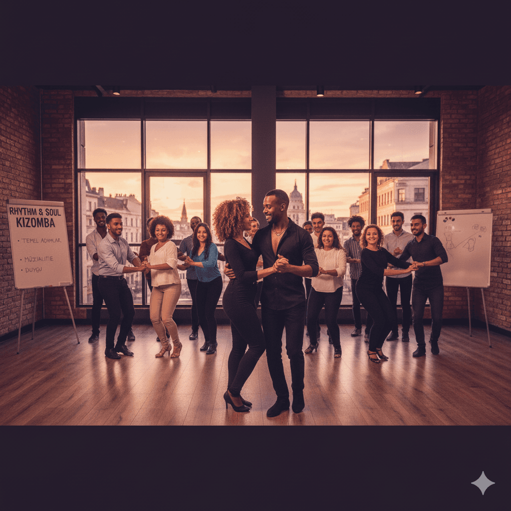 Kizomba yapan bir çift